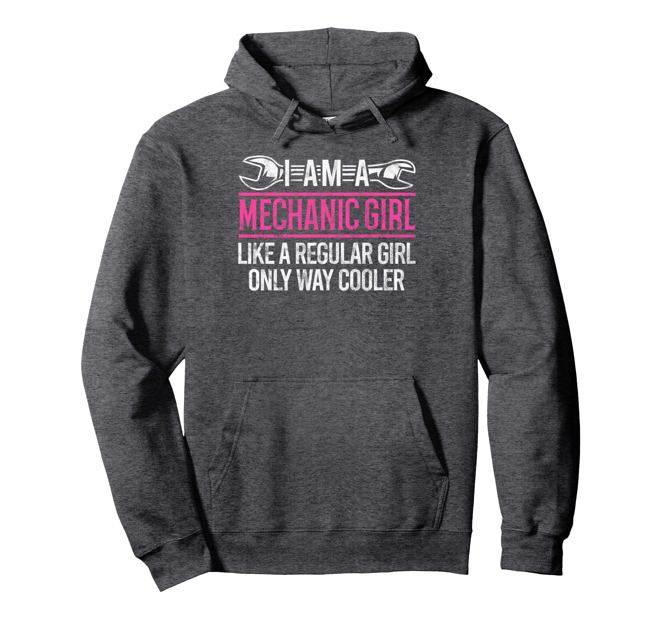 Im Mechanic Auto Female Mechanic Hoodie - Minimalist Print for Adults - T-Shirt, Sweatshirt, Hoodie