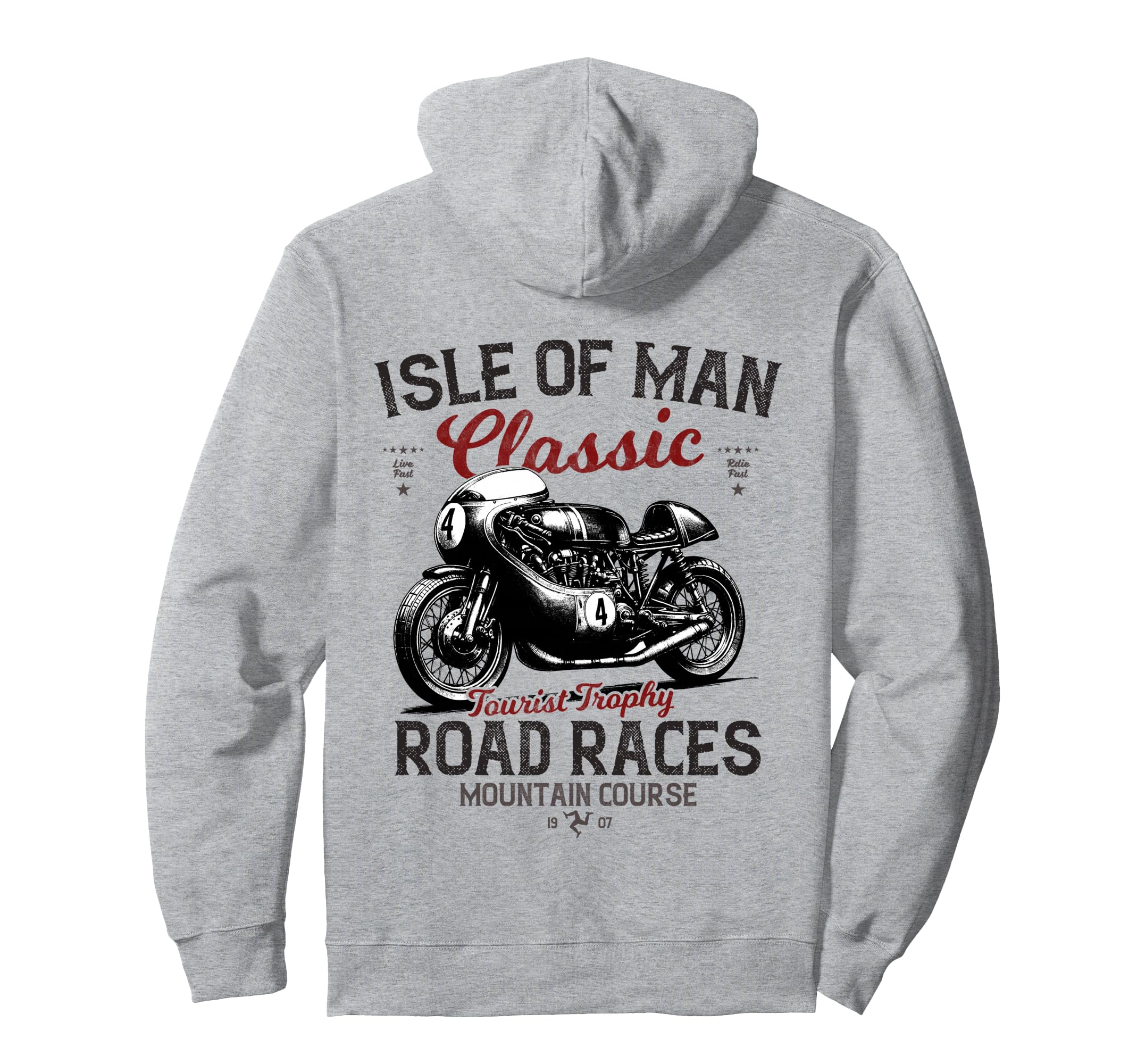 Isle Races Motorbike Race Hoodie - Casual Everyday Wear for Adults - T-Shirt, Sweatshirt, Hoodie