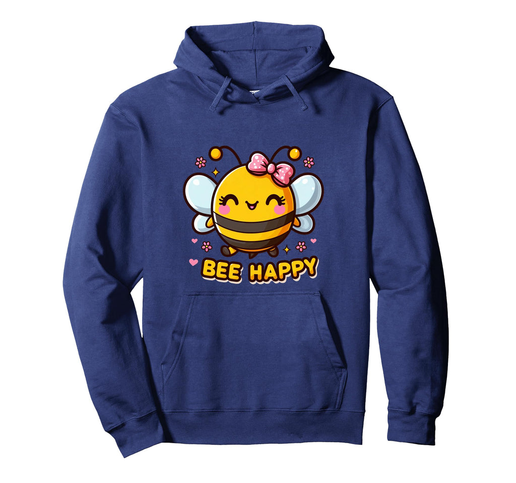 Funny Bee Happy Kawaii Buzz Hoodie - Aesthetic Graphic Unisex - T-Shirt, Sweatshirt, Hoodie