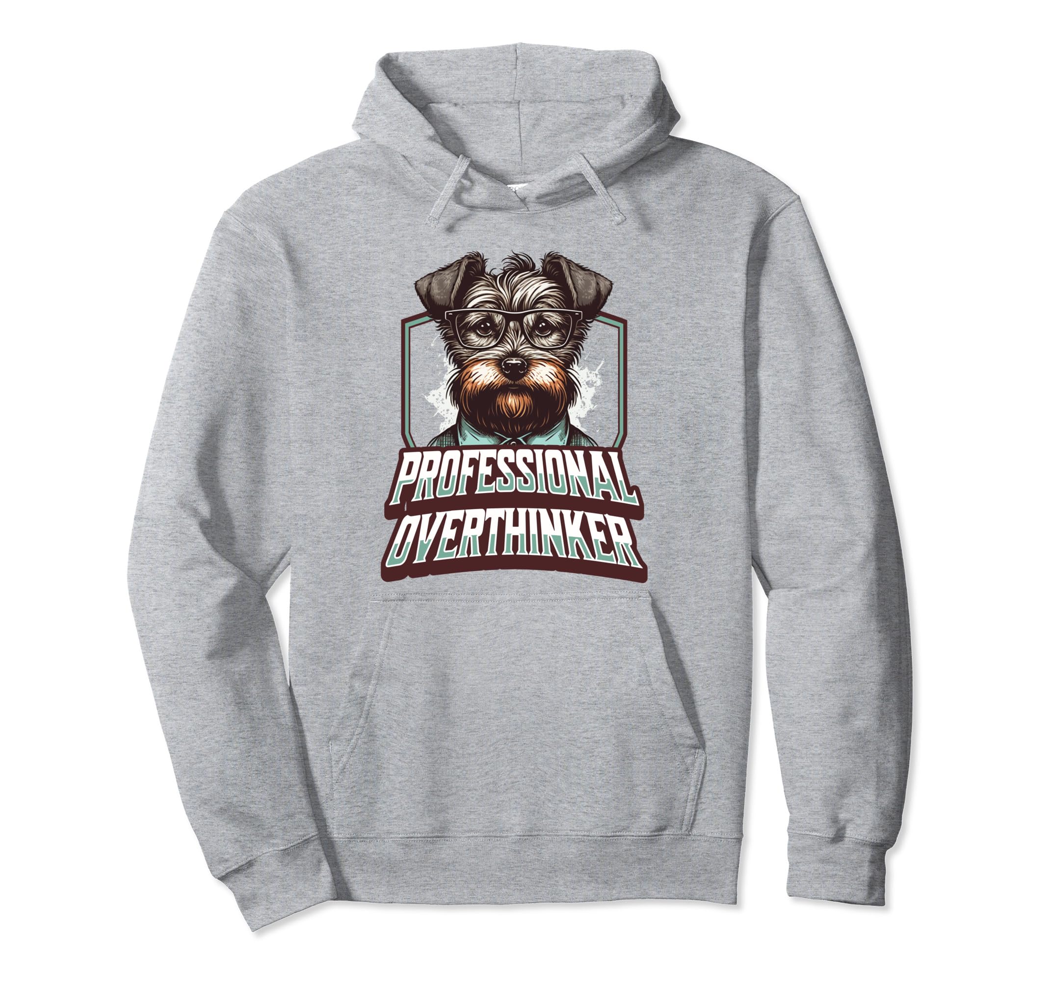 Sophisticated Overthinker Dog Lover Hoodie - Streetwear Style for Adults - T-Shirt, Sweatshirt, Hoodie