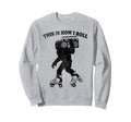 Bigfoot Boombox Mixtape Roller Sweatshirt - Minimalist Print for Adults - T-Shirt, Sweatshirt, Hoodie