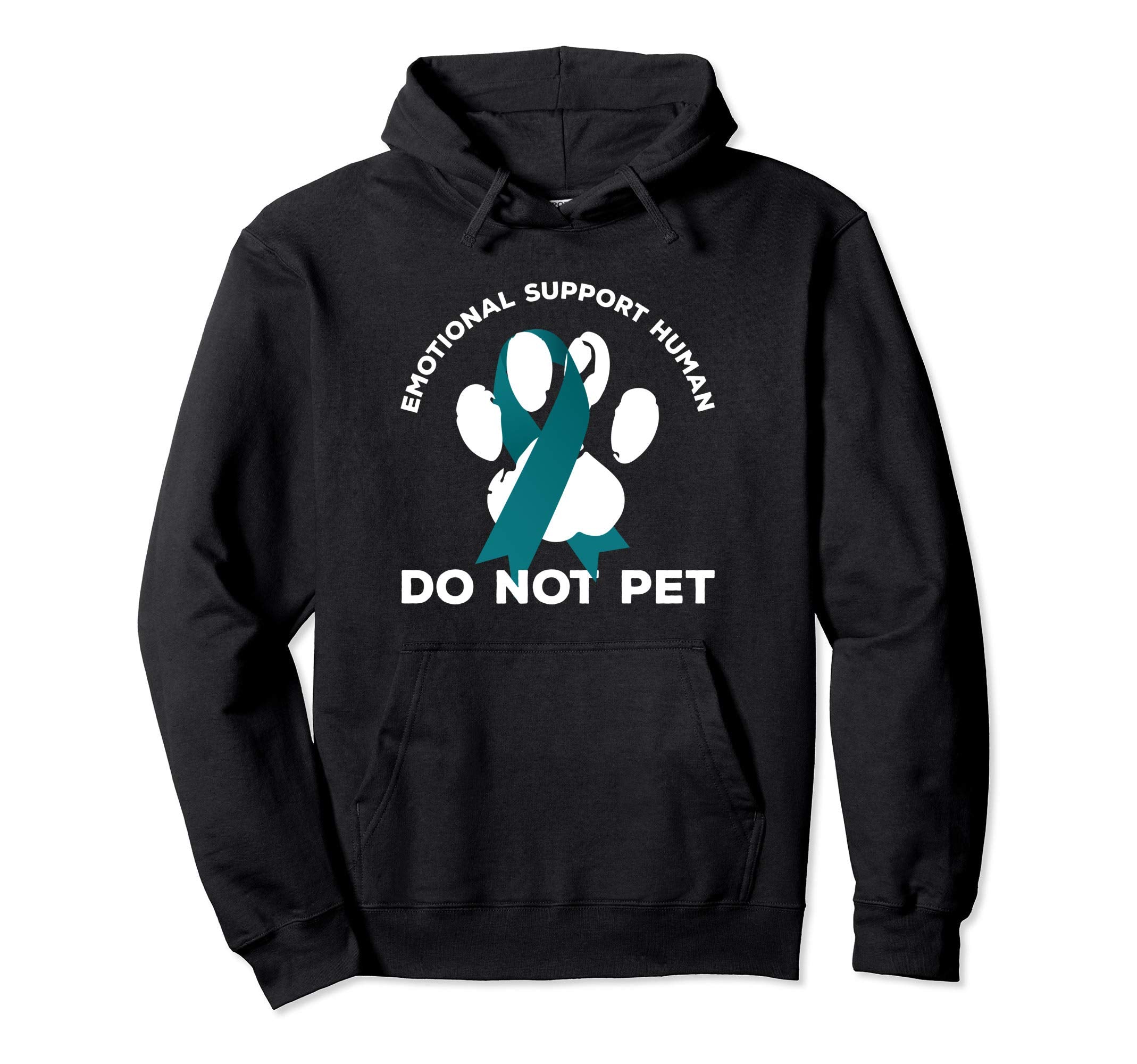Ptsd Emotional Support Human Hoodie - Minimalist Print for Adults - T-Shirt, Sweatshirt, Hoodie