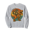 Cowboy Raccoon Riding T Rex Funny Sweatshirt - Casual Everyday Wear Unisex - T-Shirt, Sweatshirt, Hoodie