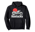 Kentucky Motorcycle Sun Minimalist Hoodie - Graphic Print for Adults - T-Shirt, Sweatshirt, Hoodie