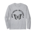 Anti Social Butterfly Funny Meme T-Shirt - Minimalist Print for Adults - T-Shirt, Sweatshirt, Hoodie
