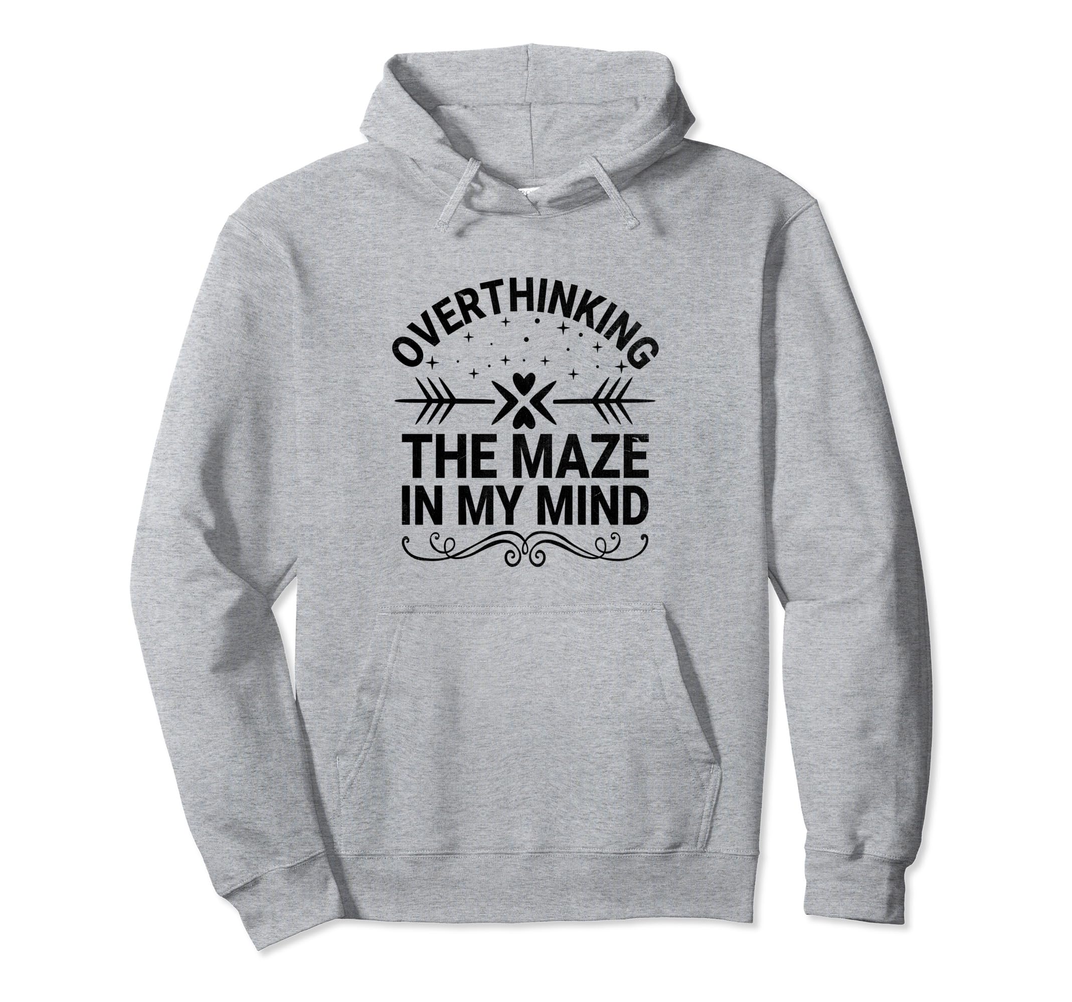 Overthinking Overthinker Funny Sarcasm Hoodie - Custom Art Print Men Women - T-Shirt, Sweatshirt, Hoodie