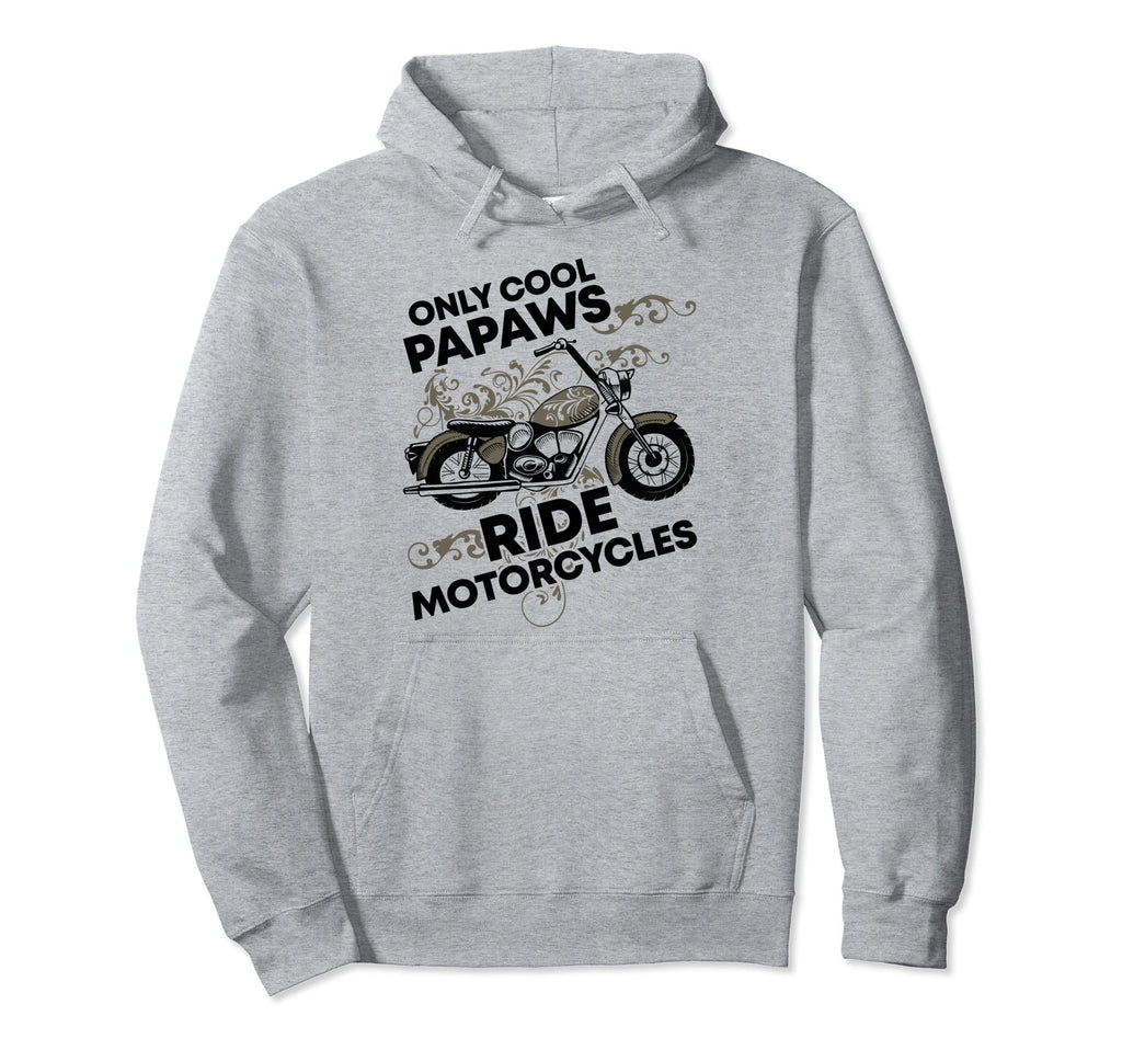 Only Papaws Riding Motorcycle Lovers Hoodie - Minimalist Print for Adults - T-Shirt, Sweatshirt, Hoodie
