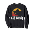 Cat Daddy Eighties Cat Distressed Sweatshirt - Custom Art Print for Adults - T-Shirt, Sweatshirt, Hoodie