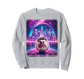 Synthwave Aesthetic Hedgehog Lover Sweatshirt - Trendy Graphic Men Women - T-Shirt, Sweatshirt, Hoodie