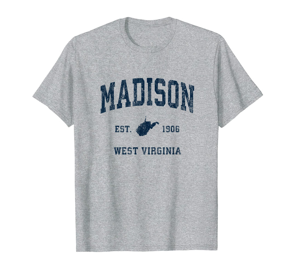 Madison West Virginia Wv Athletic T-Shirt - Custom Art Print for Adults - T-Shirt, Sweatshirt, Hoodie
