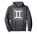 Gemini Zodiac Sign Typography Hoodie - Casual Everyday Wear Unisex - T-Shirt, Sweatshirt, Hoodie