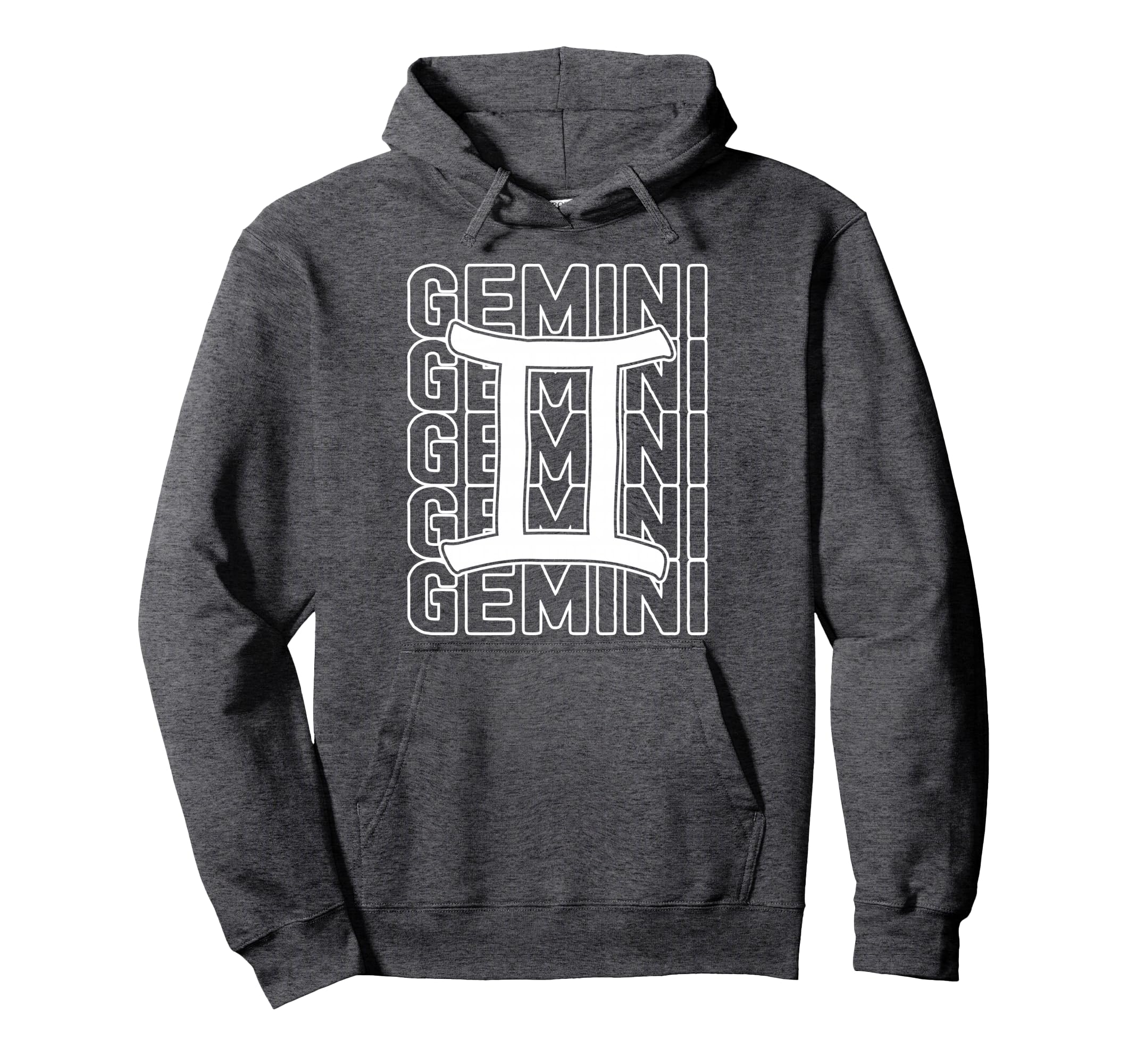 Gemini Zodiac Sign Typography Hoodie - Casual Everyday Wear Unisex - T-Shirt, Sweatshirt, Hoodie