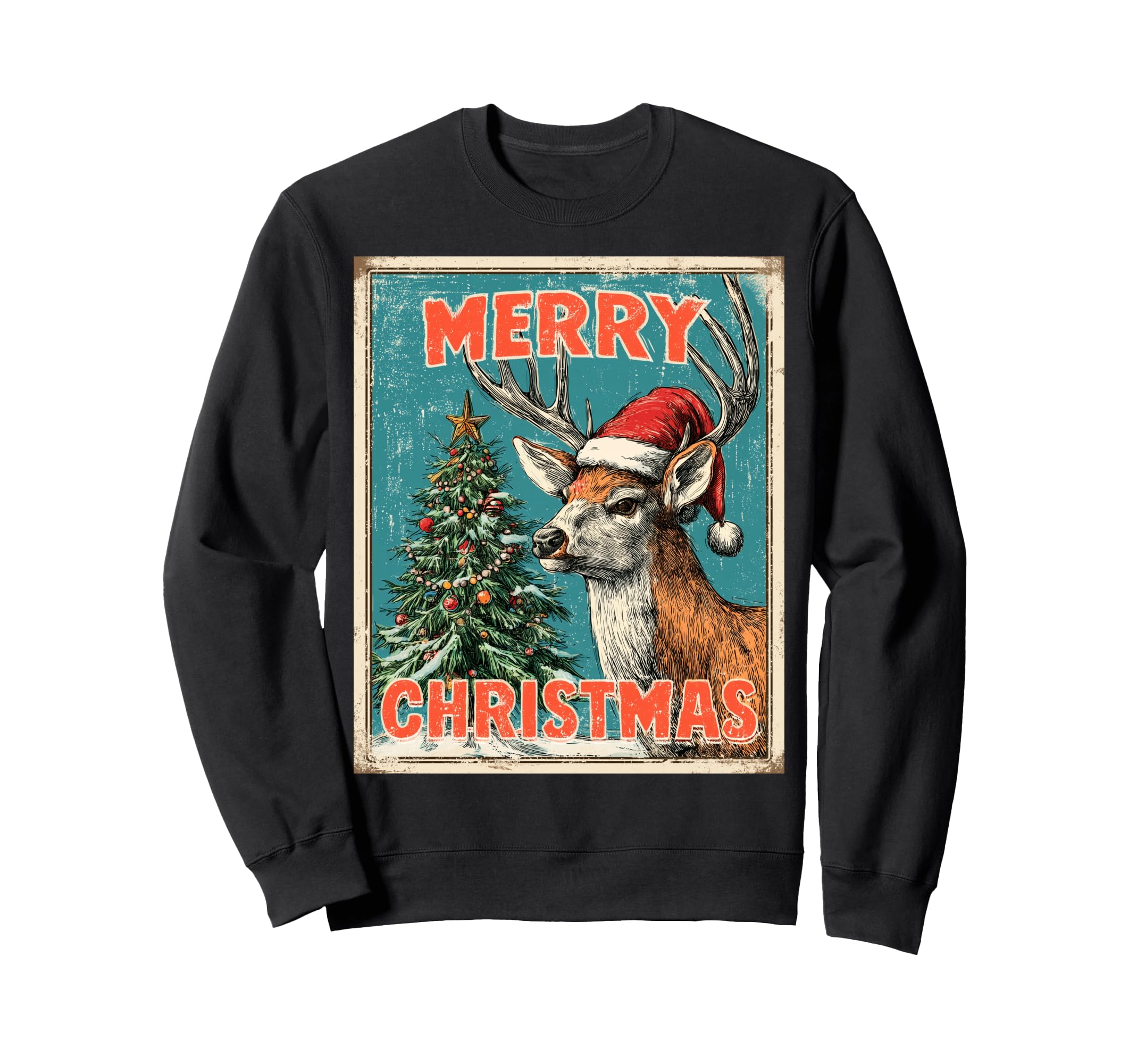 Reindeer Sweatshirt - Trendy Graphic for Adults - T-Shirt, Sweatshirt, Hoodie