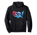 Usa Typography Patriotic 4Th July Hoodie - Custom Art Print Men Women - T-Shirt, Sweatshirt, Hoodie