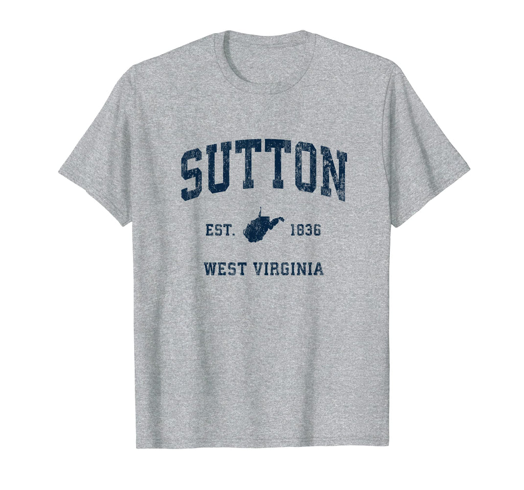 Sutton West Virginia Wv Athletic T-Shirt - Casual Everyday Wear Men Women - T-Shirt, Sweatshirt, Hoodie