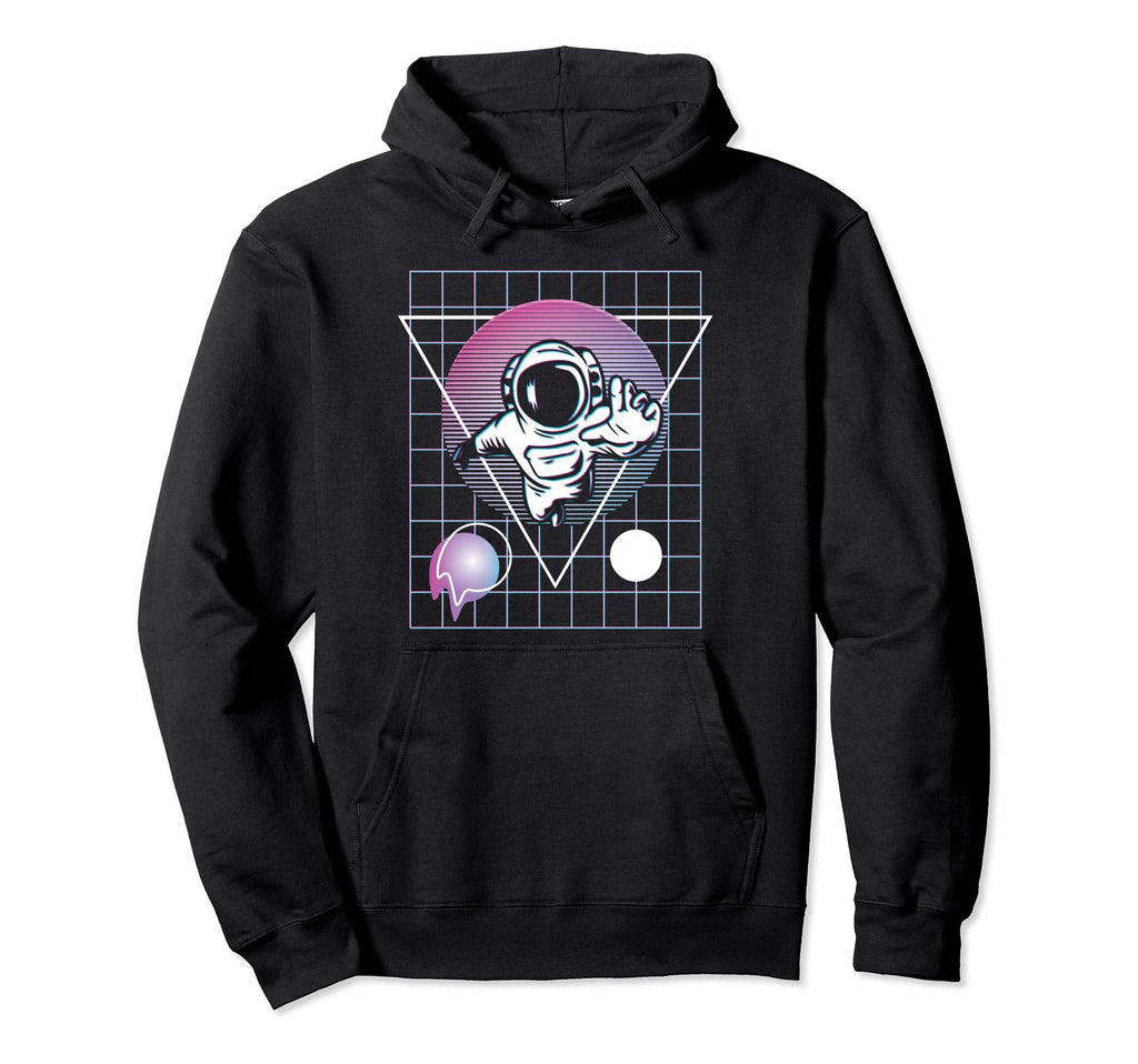 Astronaut Space Vaporwave Retrowave Hoodie - Minimalist Print for Adults - T-Shirt, Sweatshirt, Hoodie