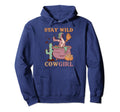Groovy Stay Wild Cowgirl Halloween Western Hoodie - Graphic Print Unisex - T-Shirt, Sweatshirt, Hoodie