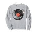 Record Player Tonearm Vinyl Music Sweatshirt - Minimalist Print for Adults - T-Shirt, Sweatshirt, Hoodie
