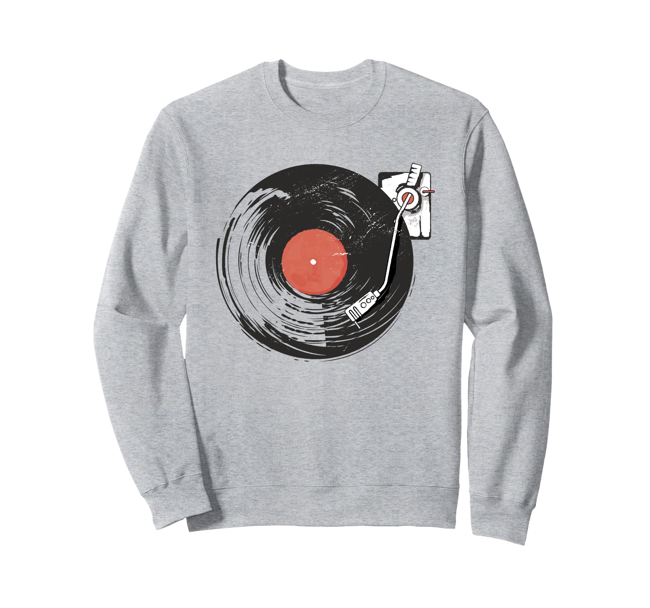 Record Player Tonearm Vinyl Music Sweatshirt - Minimalist Print for Adults - T-Shirt, Sweatshirt, Hoodie
