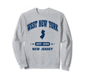 West New York New Jersey Nj Sweatshirt - Unique Graphic for Adults - T-Shirt, Sweatshirt, Hoodie