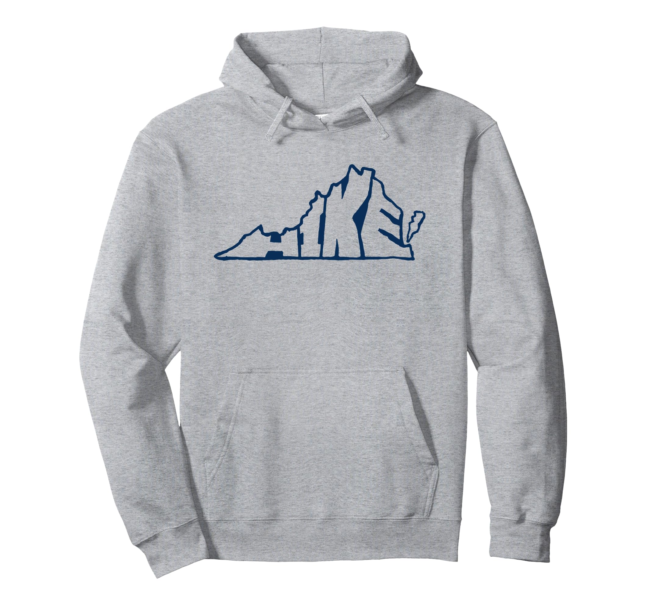 Hike Virginia Outdoor Hiking Typography Hoodie - Trendy Graphic Unisex - T-Shirt, Sweatshirt, Hoodie