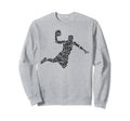 Basketball Player Typography Word Sweatshirt - Trendy Graphic Unisex - T-Shirt, Sweatshirt, Hoodie
