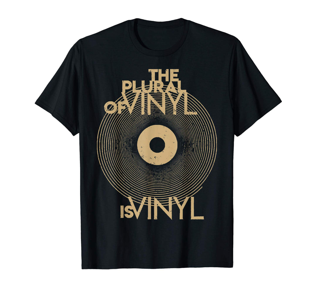 Plural Vinyl Is Vinyl Lp Records T-Shirt - Minimalist Print Unisex - T-Shirt, Sweatshirt, Hoodie