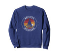 Bay City Michigan Sailboat 70S Sunset Sweatshirt - Graphic Print Men Women - T-Shirt, Sweatshirt, Hoodie