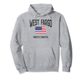 West Fargo North Dakota Nd Throwback Usa Hoodie - Minimalist Print Unisex - T-Shirt, Sweatshirt, Hoodie