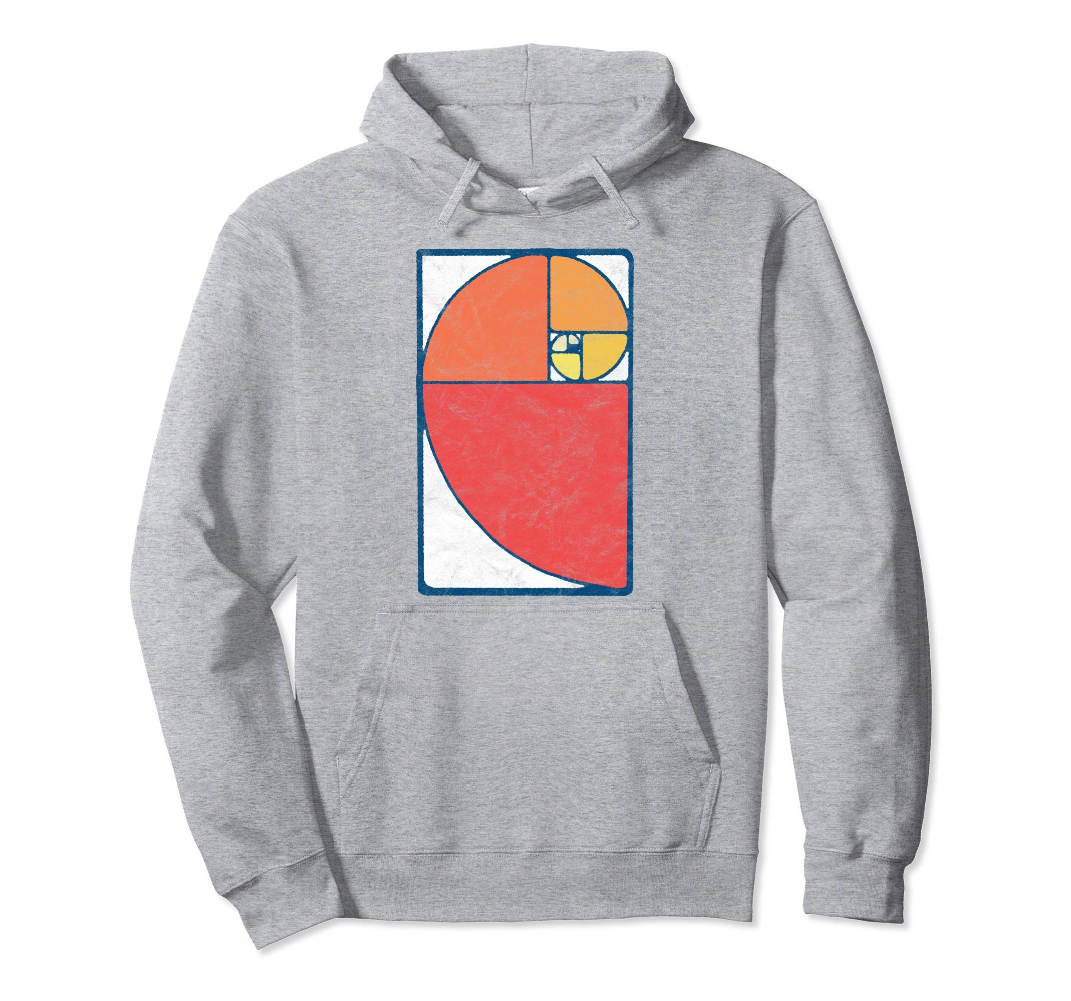 Fibonacci Sequence Golden Ratio Spiral Hoodie - Unique Graphic Men Women - T-Shirt, Sweatshirt, Hoodie