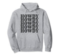 Western Black Howdy Hoodie - Custom Art Print Men Women - T-Shirt, Sweatshirt, Hoodie