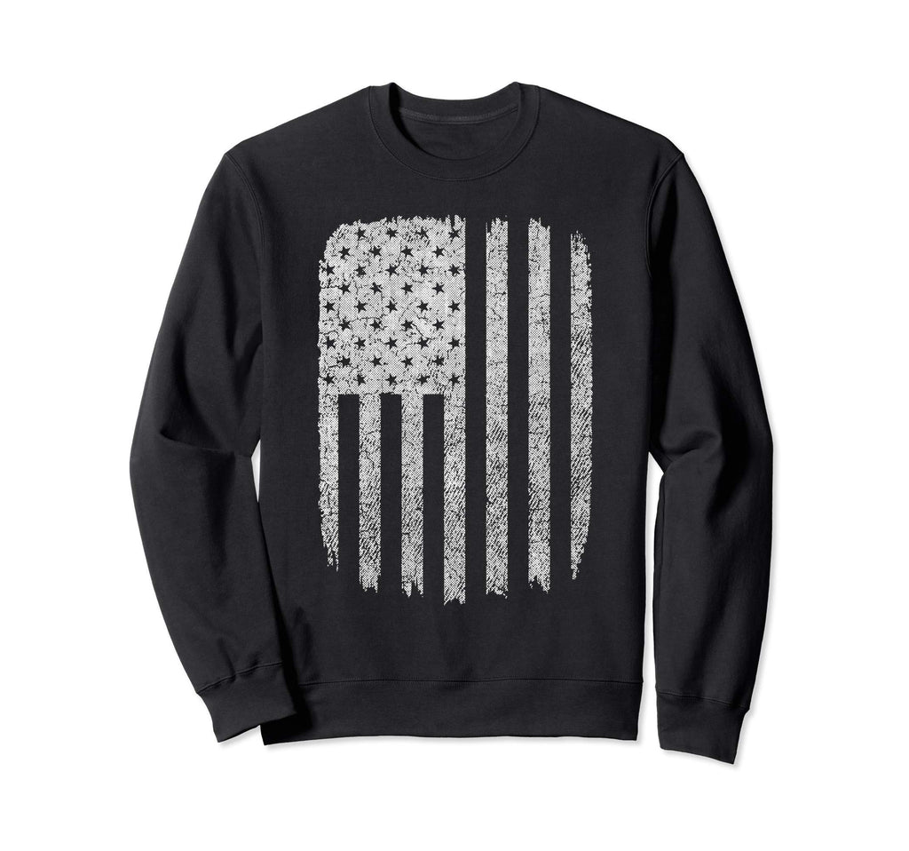 Distressed American Flag Usa Sweatshirt - Graphic Print for Adults - T-Shirt, Sweatshirt, Hoodie