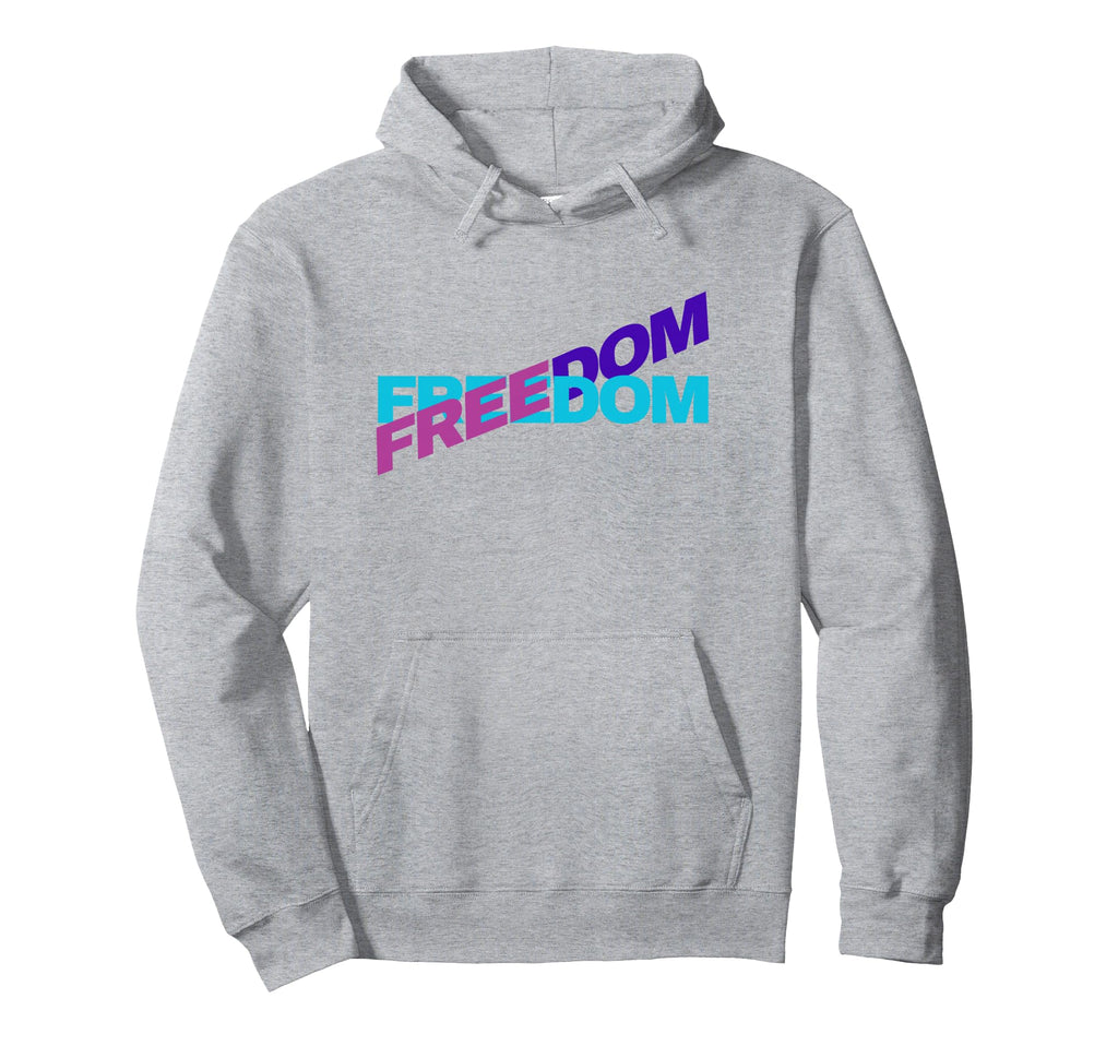 Freedom Typography Patriotic Statement Hoodie - Custom Art Print Men Women - T-Shirt, Sweatshirt, Hoodie