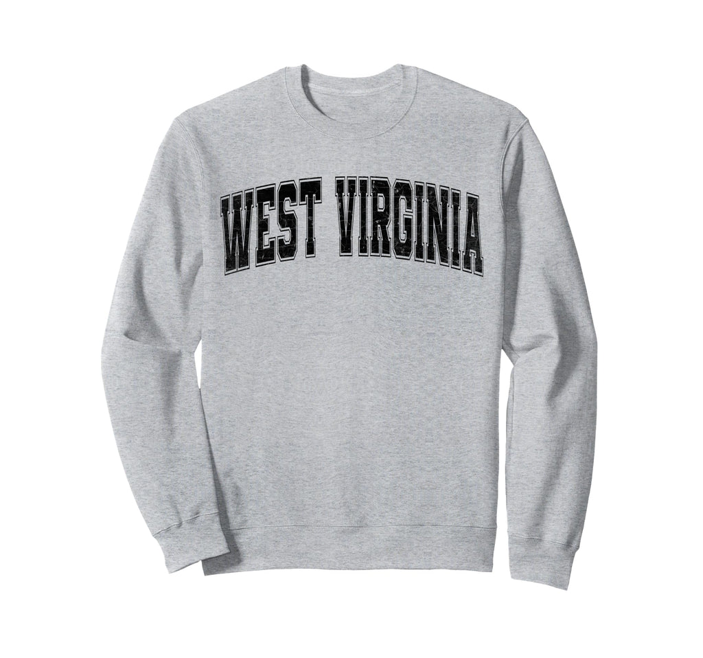 West Virginia Black Text Sweatshirt - Novelty Apparel Unisex - T-Shirt, Sweatshirt, Hoodie