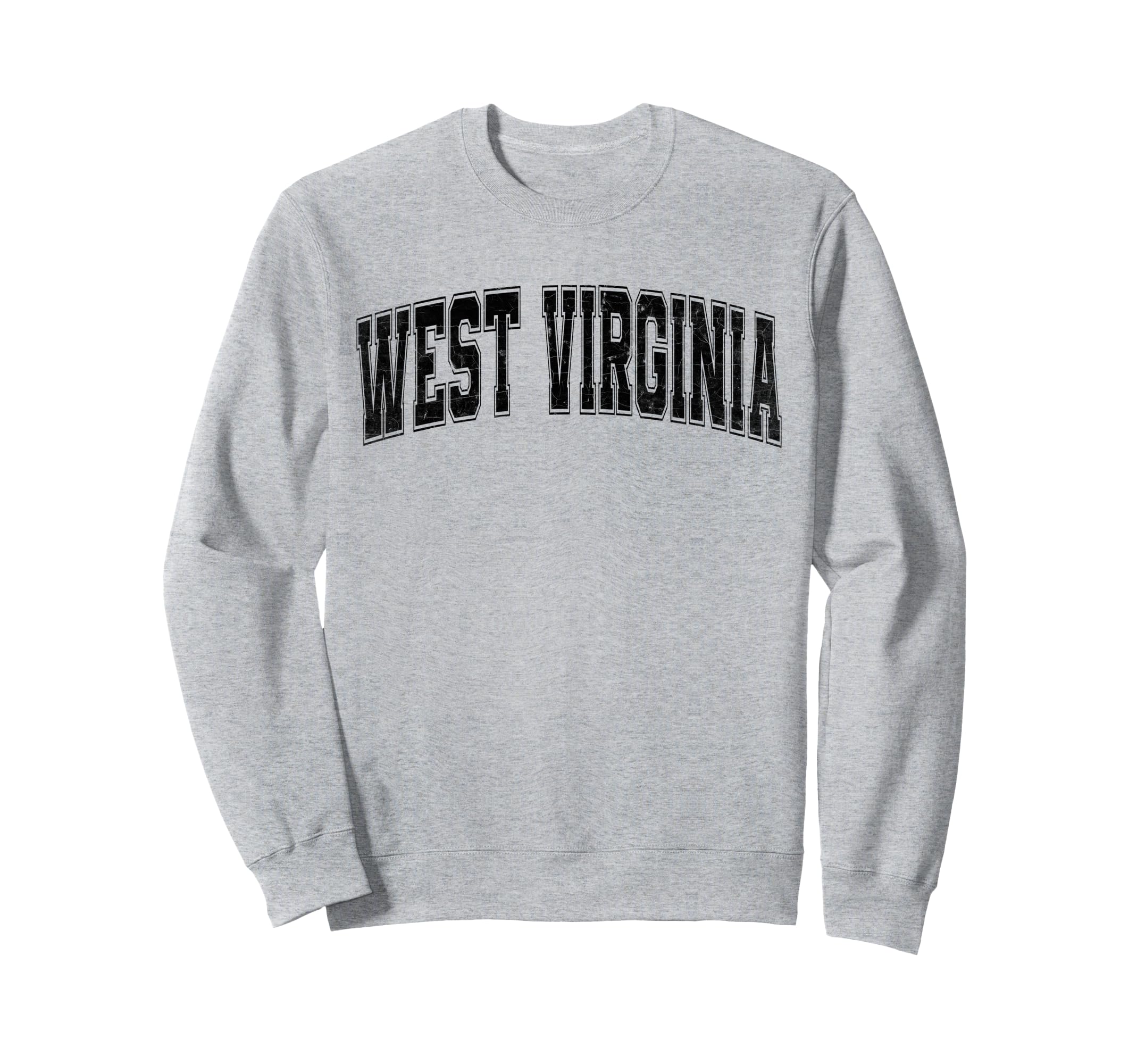 West Virginia Black Text Sweatshirt - Novelty Apparel Unisex - T-Shirt, Sweatshirt, Hoodie