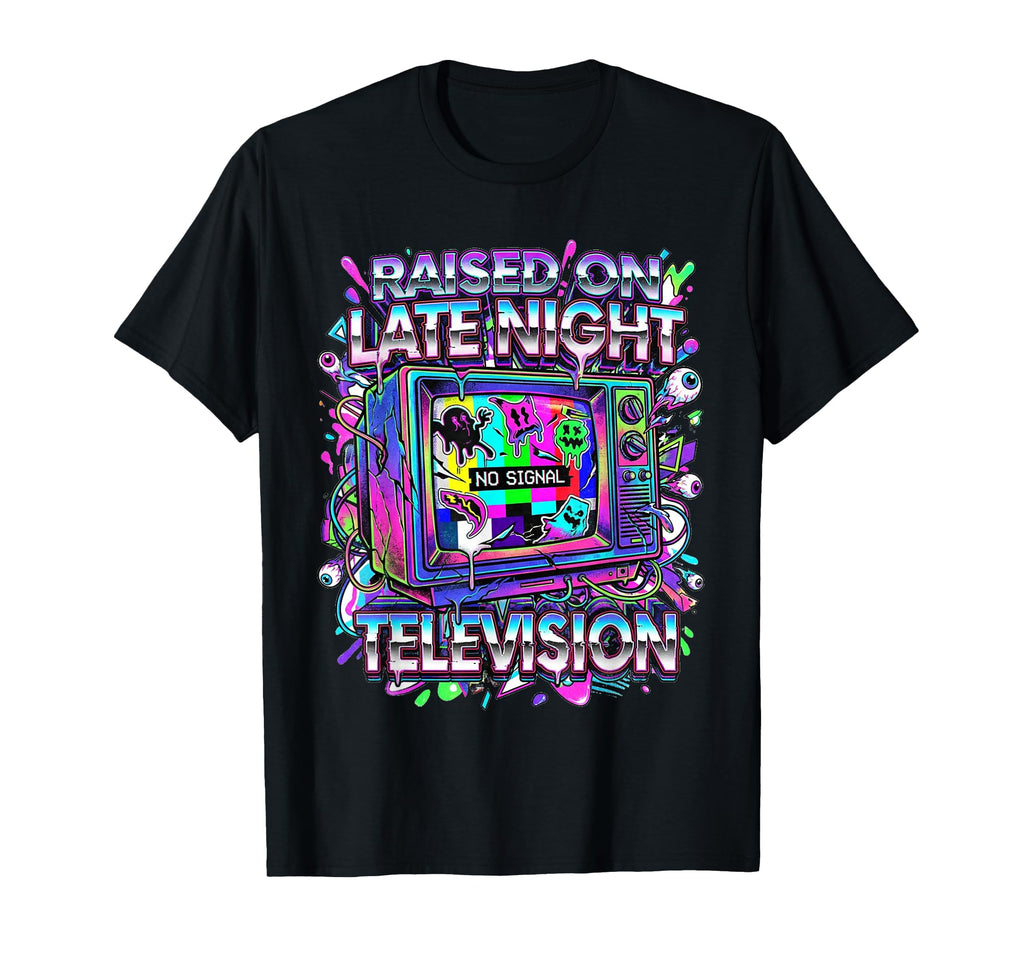 1980S Nostalgia Late Night Television T-Shirt - Fun Novelty Design Unisex - T-Shirt, Sweatshirt, Hoodie