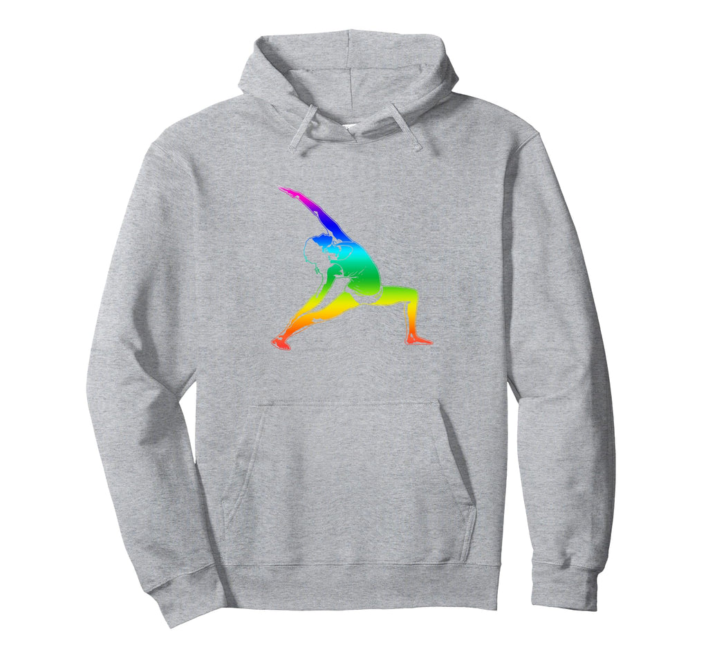 Yoga Teacher Self Care Rainbow Hoodie - Unique Graphic Men Women - T-Shirt, Sweatshirt, Hoodie