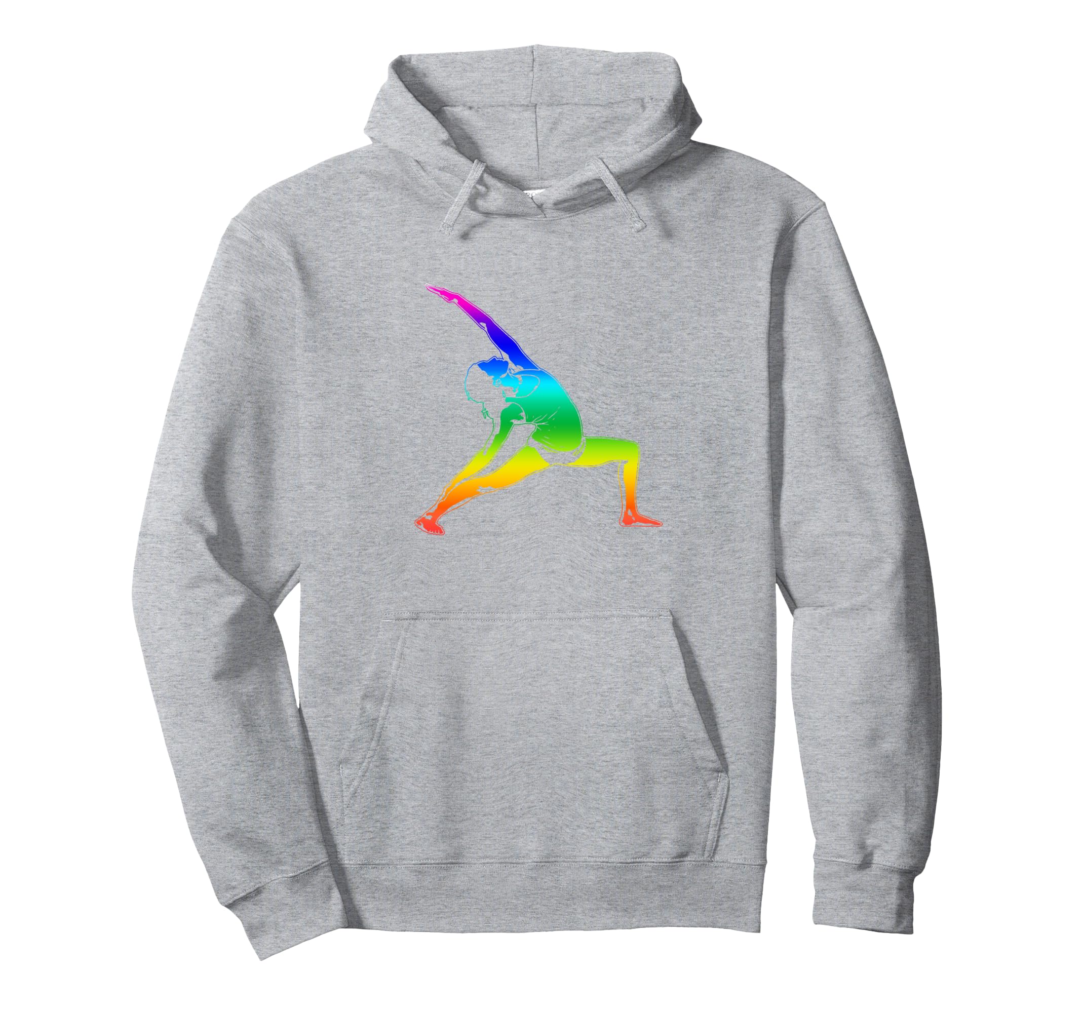 Yoga Teacher Self Care Rainbow Hoodie - Unique Graphic Men Women - T-Shirt, Sweatshirt, Hoodie