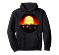 Synthwave Vaporwave 80S Car Skyline Hoodie - Custom Art Print for Adults - T-Shirt, Sweatshirt, Hoodie