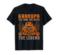 Grandpa Myth Legend Motorcycle Biker T-Shirt - Unique Graphic for Adults - T-Shirt, Sweatshirt, Hoodie