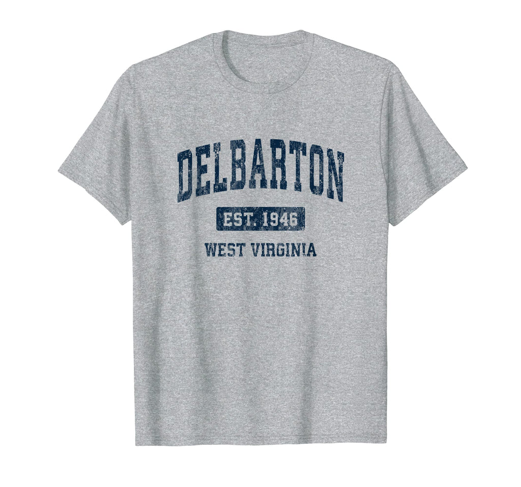 Delbarton West Virginia Wv Athletic T-Shirt - Novelty Apparel for Adults - T-Shirt, Sweatshirt, Hoodie