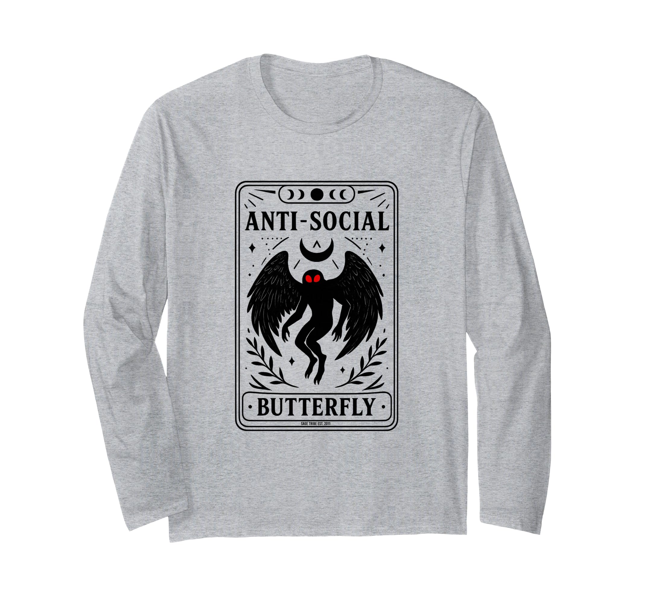 Mothman Anti Social Butterfly T-Shirt - Graphic Print Unisex - T-Shirt, Sweatshirt, Hoodie