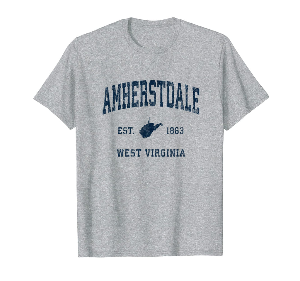 Amherstdale West Virginia Wv Athletic T-Shirt - Minimalist Print Men Women - T-Shirt, Sweatshirt, Hoodie