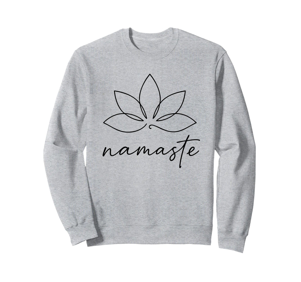 Minimalist Lotus Meditation Sweatshirt - Casual Everyday Wear Unisex - T-Shirt, Sweatshirt, Hoodie