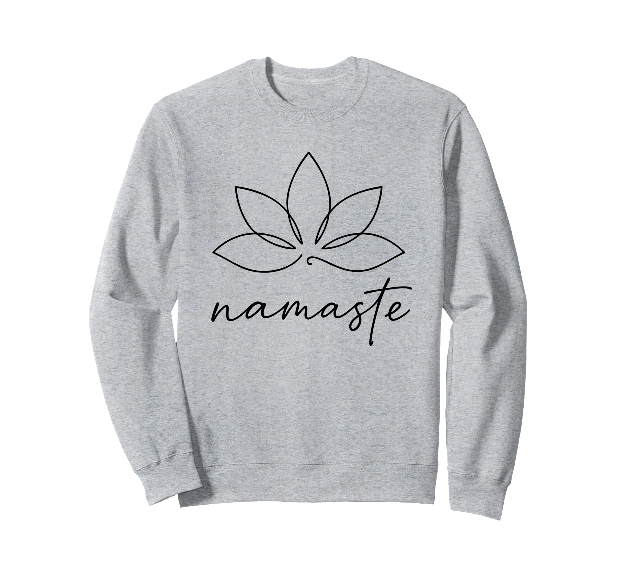 Minimalist Lotus Meditation Sweatshirt - Casual Everyday Wear Unisex - T-Shirt, Sweatshirt, Hoodie