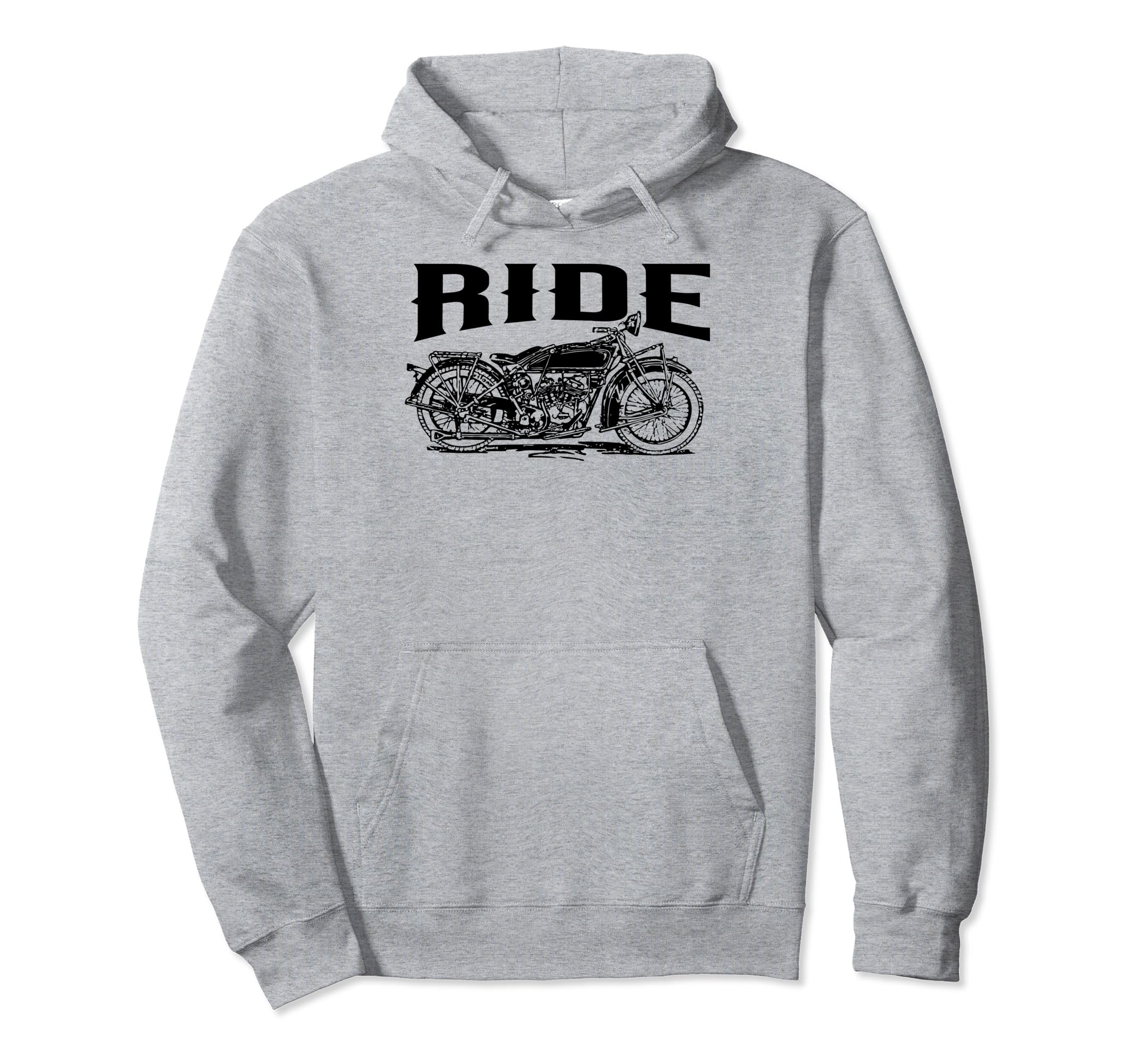Ride Motorcycle Motorcycling Biker Hoodie - Casual Everyday Wear Men Women - T-Shirt, Sweatshirt, Hoodie