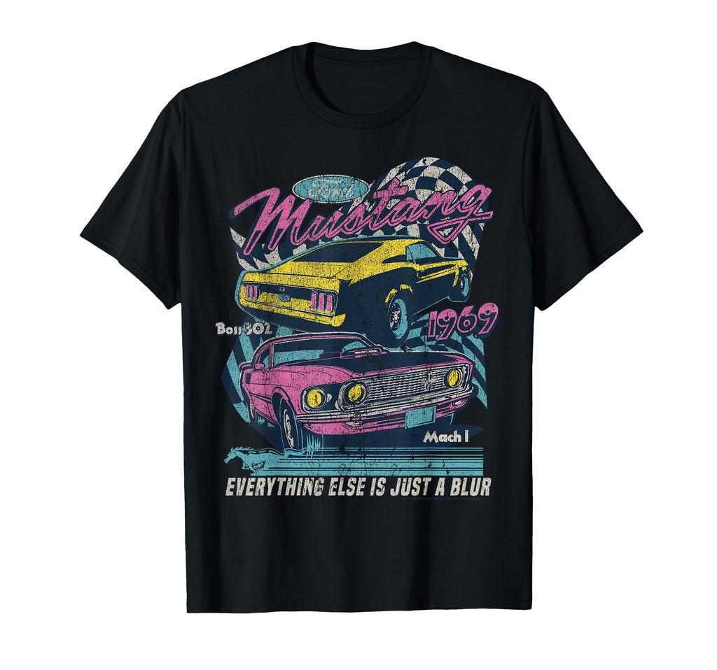 Ford Mustang Mach 1 1969 Boss 302 T-Shirt - Novelty Apparel for Adults - T-Shirt, Sweatshirt, Hoodie