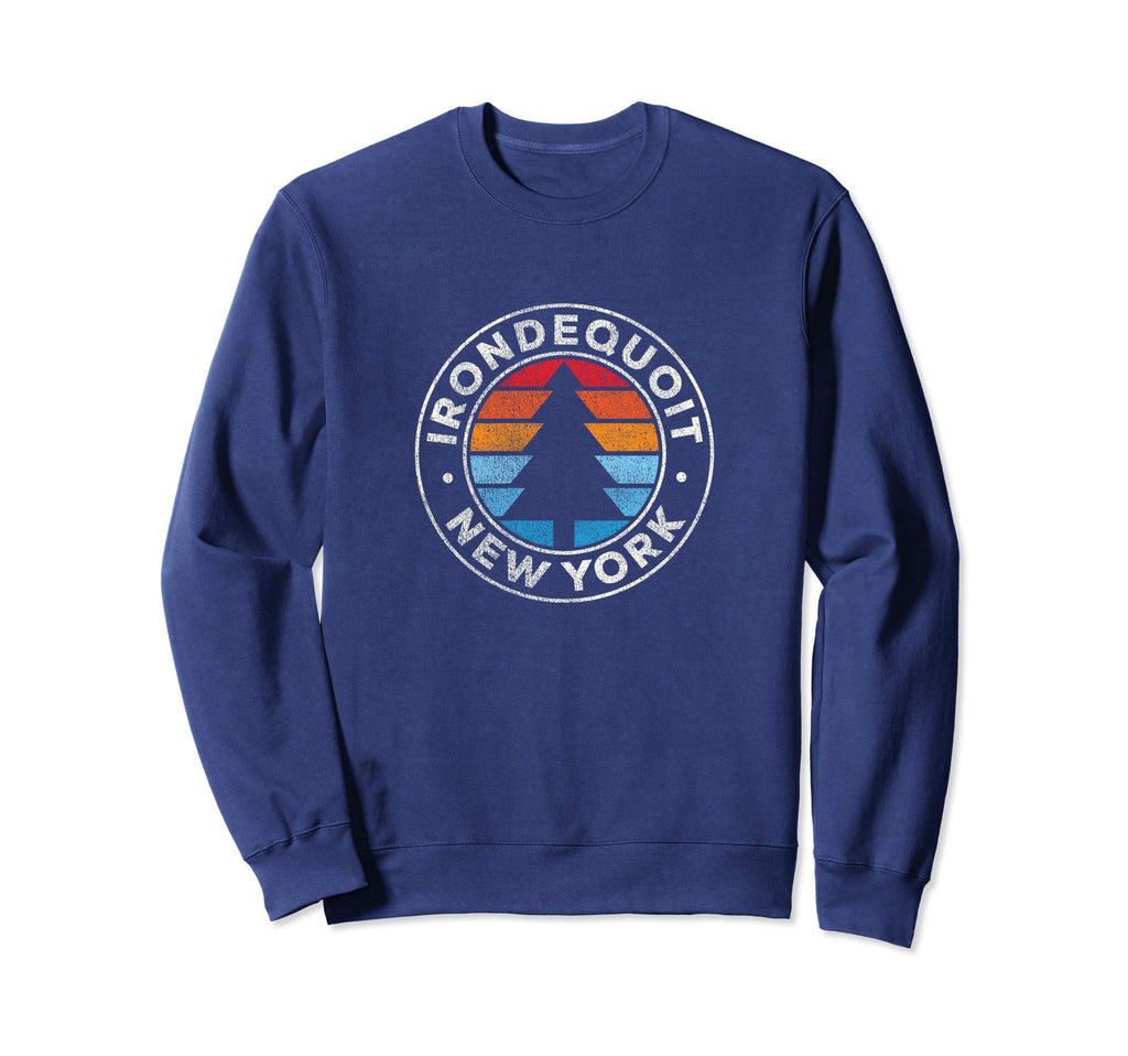 Irondequoit New York Ny 70S Sweatshirt - Fun Novelty Design for Adults - T-Shirt, Sweatshirt, Hoodie