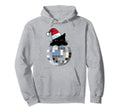 Aesthetic Disco Ball Winter Snow Black Cat Hoodie - Novelty Apparel Unisex - T-Shirt, Sweatshirt, Hoodie
