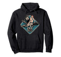 Rockabilly Pin Up Gas Station Old School Hoodie - Graphic Print Unisex - T-Shirt, Sweatshirt, Hoodie